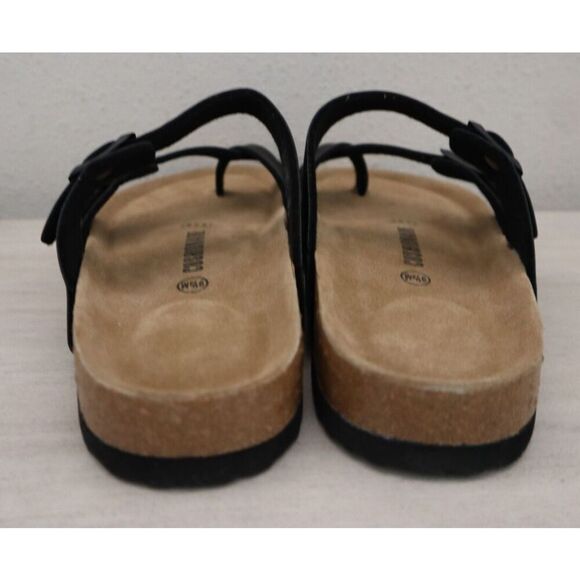 Cushionaire 779601 Women's Sz 9.5M Black Luna Cork Footbed Sandals - Picture 2 of 15